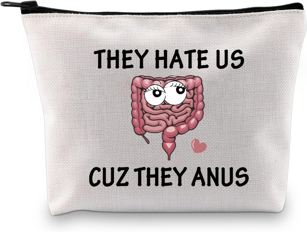 JXGZSO Gastroenterólogo Doctor Regalos Se odian US cuz Anus Divertido Colon bolsa cosmética Colon Cirugía Recuperación Regalos