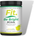 Fit. Be Bright BCAA Supplement ← 5g Essential BCAA Blend ← Supports Muscle Building ¦ Speeds up Recovery TEN Lemon-Lime TEN 50 Servings