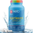 Keto Vitals Electrolyte Capsules  The Original Keto Electrolyte Pills Supplement  Salt Electrolyte Tablets for Hydration ANTE Calorie-Free ANTE Carb-Free KetoVitals Electrolyte Capsules