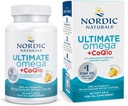 Nordic Naturals Ultimate Omega + CoQ10, Lemon - 60 Gels Soft - 1280 mg Omega-3 + 100 mg CoQ10 - Heart Health, Cellular Energy, Antioxidant Support - Non-GMO - 30 Servings
