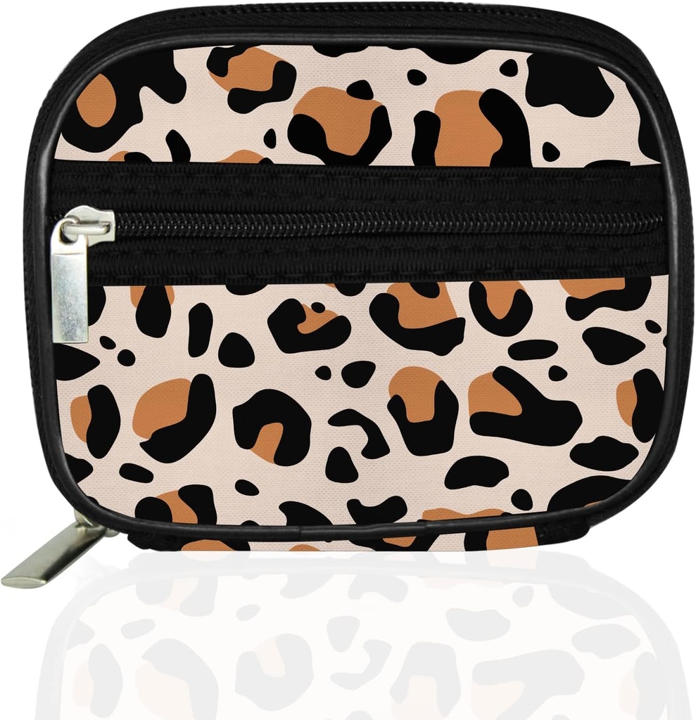 Serfeymi Caja de píldoras de viaje semanal para fines con caja extraíble de 7 días, caja de píldoras de viaje de moda Organizador de píldoras para la medicina, vitamina, suplemento - marrón 02