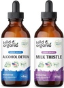 Wild " Organic Alcohol Detox Tincture 4 fl oz " Milk Thistle Tincture 4 fl oz