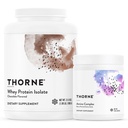 THORNE - Whey Protein Isolate (Chocolate, 31.9 Oz) & Amino Complex (Berry, 8 Oz) Bundle - Soportes Muscle Repair &amp; Recovery - NSF certificado para el deporte - Gluten Free, Soy Free