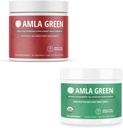 Amla Powder " Green Tea Superfood Supplement, Antioxidant Support, Made with Hibiscus (90 Servings) " Indian Gooseberries (30 Servings), Organic, Vegan