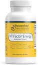 Investigación Nutricional Factor NT Energía - Fórmula Mitocondrial Avanzada para Promover la Salud Celular, Producción ATP, Energía y Salud Cerebro (90 Tabletas)