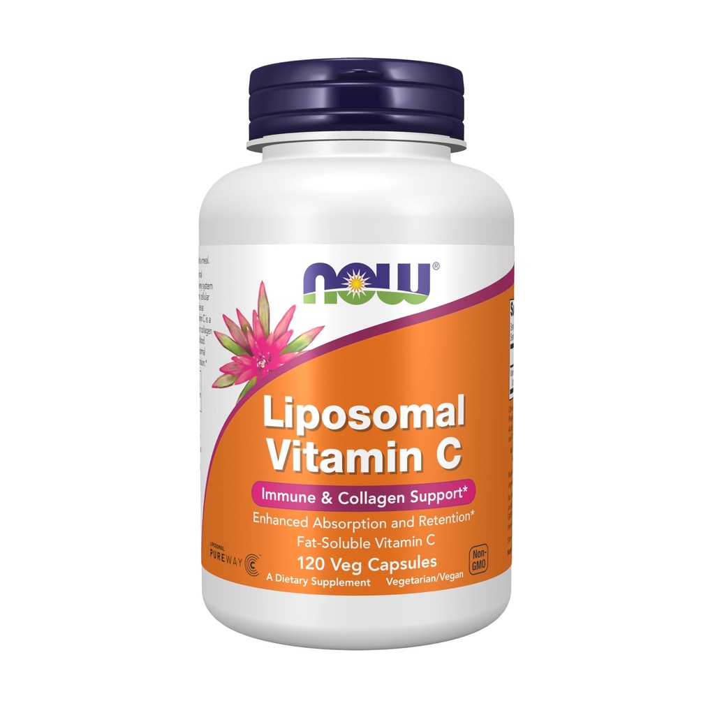 AHORA Suplementos, Vitamina Liposómica C, Immune & Collagen Support, 120 Veg Capsules