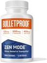 Bulletproof Zen Mode Stress Relief and Tranquility Capsules, 45 Cuenta, Suplemento para la calma y la relajación