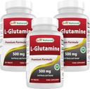 Mejores Naturales L-Glutamina 500mg, 250 Tabletas (250 Cuenta (Pack of 3))