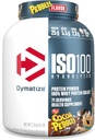 Dymatize x Cocoa Pebbles ISO100 Whey Protein Powder Isolate, 25g de Protein, 5.5g BCAAs, 120 Cal., Gluten Free, 1g Fat, 1g Sugar, 2g Carb (71 Servings)