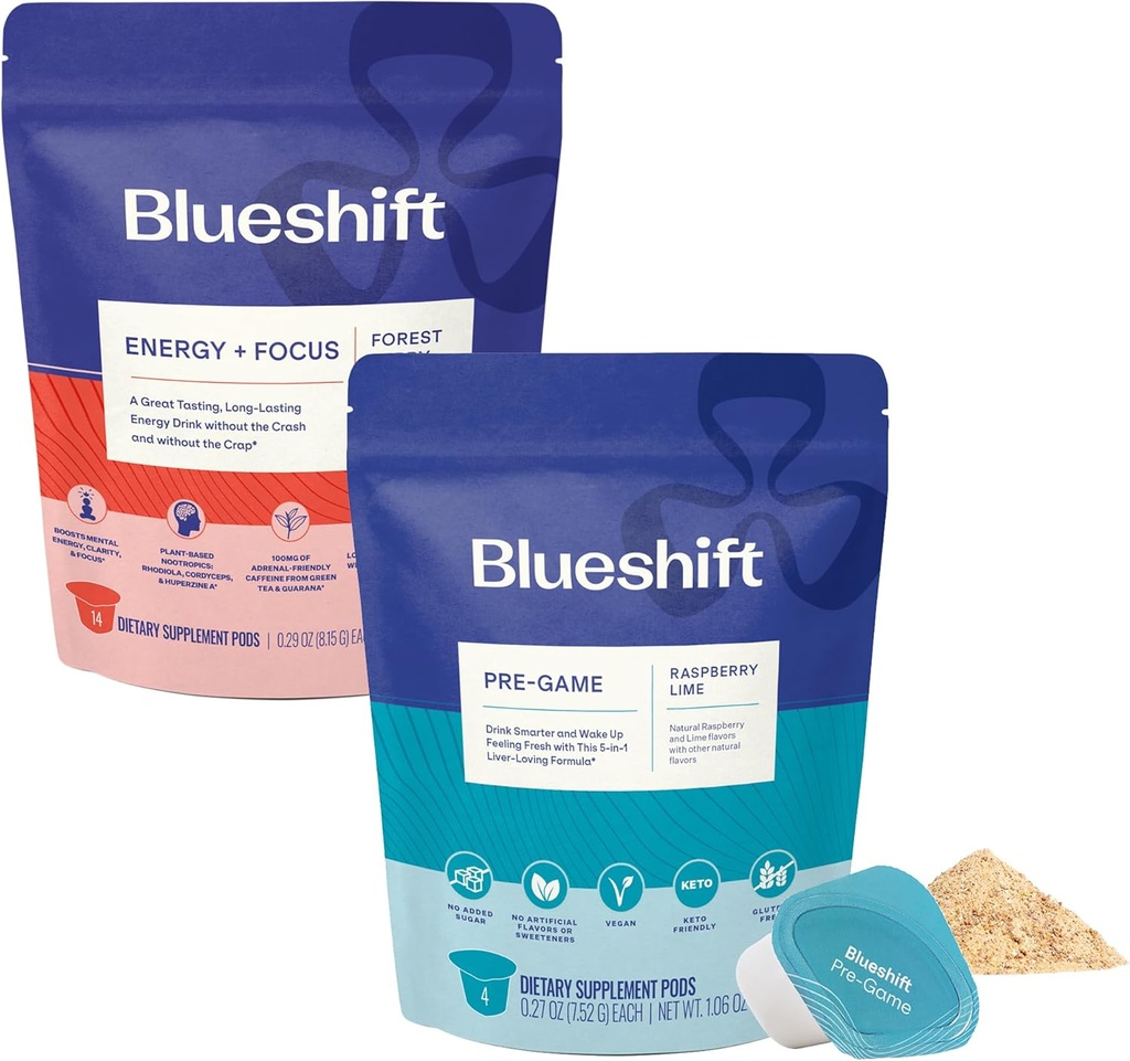 Blueshift Energy + Focus 14 Pack y Pre-Game 14 Pack Bundle