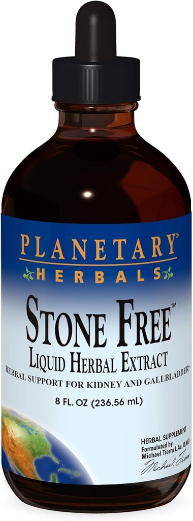 Herbals planetarios Stone Free Liquid Extract Suplemento 8 oz