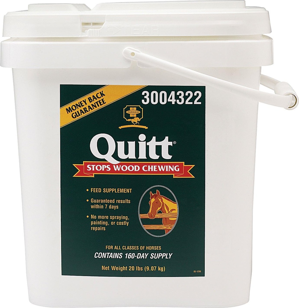 Farnam Quit Wood Chewing Suplemento para caballos, 20 libras