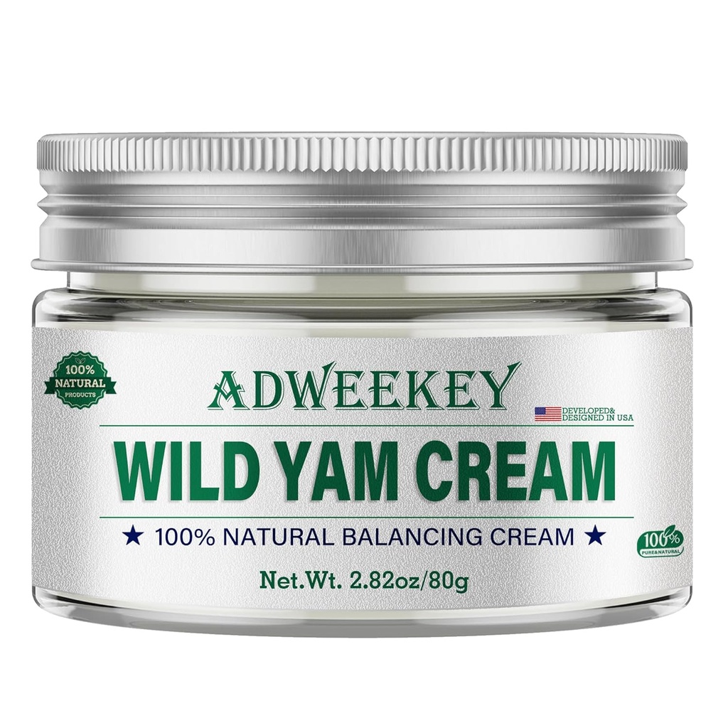 Wild Yam Cream for Hormone Balance, Australia Skincare Expert &amp; Global Health Scholars Recommended Prescription - Menopause &amp; Menstrual Support Like Hot Flash, Night Sweats, Unstable Mood