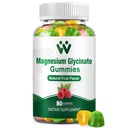 Magnesium Glycinate Gummies for Adults - Sugar Free Magnesium Potassium Suplemento para Calm Mood, Muscle, Bone & Energy Support, 80 Gummies