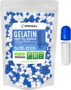 XPRS Nutra Size 0 Empty Capsules - 500 Count Empty Gelatin Capsules - Pills DIY Capsule Filling - Pure Bovine Pill Gel Caps for Do-It-youself Supplements (Blue/White)