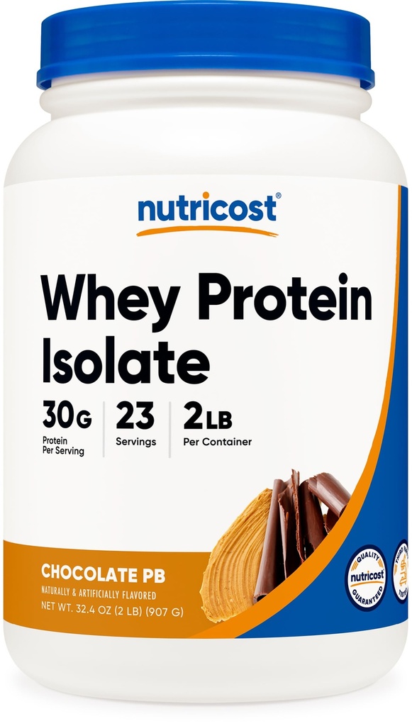 Nutricost Whey Protein Isolate (Chocolate Peanut Butter, 2 libras) Protein Powder