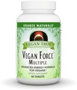 Fuente Naturales Vegan True, Fuerza Vegana Múltiples, Advanced Energy Formula for Vegans* - 60 Tablets