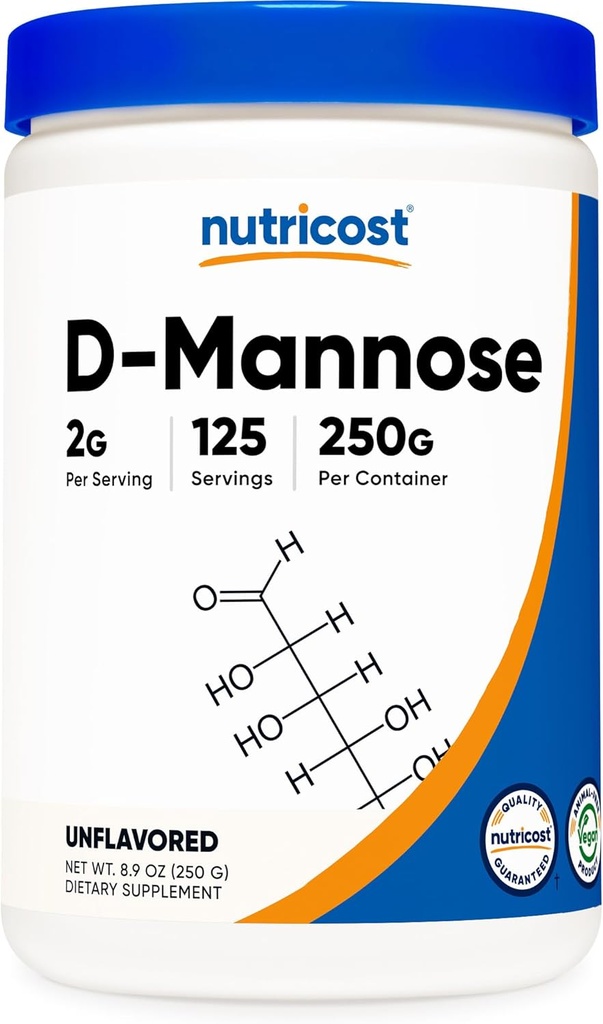 Nutricost D-Mannose Powder 250 Grams - No GMO y Gluten Free