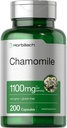 Extracto de flores de manzanilla de horbäach ¦ 200 Pills ← 1100mg Capsules ¦ Non-GMO, Gluten Free Supplement