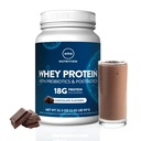 MRM Nutrición Whey Protein ← Chocolate Flavored tención18g Protein Silencioso con 2 probióticos de billón + enzimas digestivas + BCAAs TEN High Absorption + Digestion ANTE Hormona + antibiótico Libre TEN 33 Servimientos