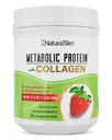 Polvo de proteína metabólica con Collagen, Whey Protein Powder Shake, Collagen hidrolizado con L-Glutamina para soporte metabólico, Digestión, Esquía, Conjuntos &amp; Muscle, Reemplazo de carne baja, 17.06 oz