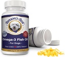 Benson's Best Omega 3 Fish Oil for Dogs - Proporciona 43% más Omega 3 ácidos grasos que el aceite de salmón - 200 Softgels 1000 mg - 100% puro, no GMO, Natural Pet Food Dog Fish Suplementos