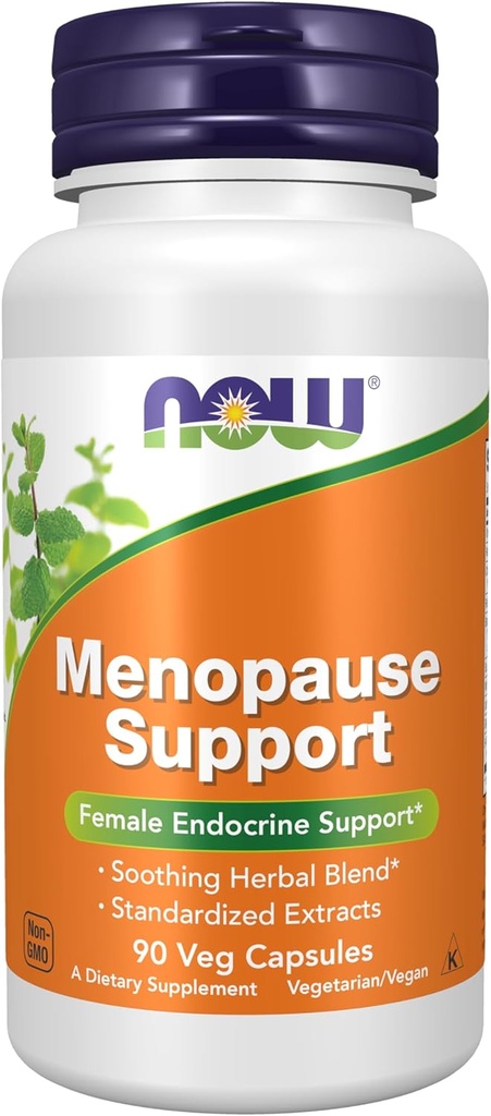 AHORA Suplementos, Apoyo a la menopausia, Blend Incluye extractos herbarios estandarizados y otros nutrientes, 90 cápsulas de veg