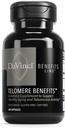 DAVINCI Labs Telomere Ventajas - Suplemento dietético para apoyar el envejecimiento saludable, los niveles antioxidantes, la memoria y la actividad telomerasa* - con Astragalus Root Extract - Gluten-Free - 60 cápsulas vegetales