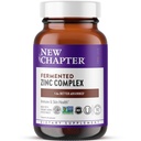New Chapter Zinc Supplement, Fermented Zinc Complex, ONE Daily for Immune Support + Skin Health, Mineral-Balancing Formula Rich in Copper, Easy to Swallow & Digest, 90 Count (3 Month Supply)