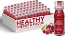 Wholesome Organics - Sugar Free Energy Shots Extra Strength Natural &amp; Healthy Energy Drinks - Plant-Based Energy Supplements w/Vitamin B12 Lion's Mane &amp; Yerba Mate - Cherry Pomegranate Flavor 48 Pack
