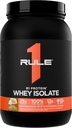 Regla 1 R1 Proteína Whey Isolate - con 25g Protein & 6g BCAA Exclusivamente de Fuentes hidrolizadas de recuperación de entrenamiento (2 libras*, Pastel de mantequilla de vainilla)
