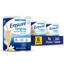 Asegurar la nutrición de vainilla original pólvora de vainilla Vanilla Protein Powder ← Reemplazo de la comida pequeña Mezcla  8g Proteína, 24 Vitaminas &amp; Minerals ← Salud inmune TEN 14.1 oz - 6 pack