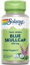 SOLARAY Blue Skullcap 425mg  Whole Aerial  sometida Healthy Mood and Normal GABA Activity Support ← Vegan  100 VegCaps