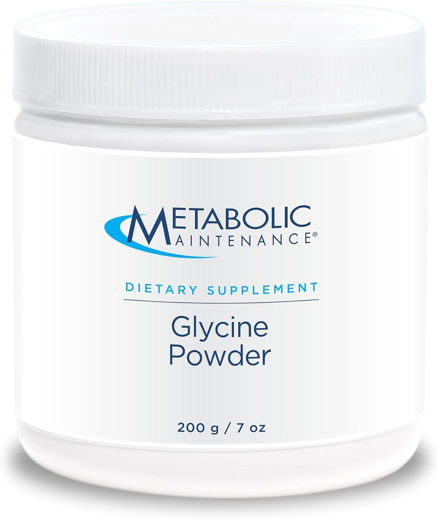 Mantenimiento metabólico Glycine Powder, 200g - Apoyo a la calma, Detoxificación del hígado, Producción de colágeno de salud conjunta - Suplemento de Aminoácidos