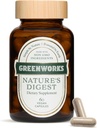 Greenworks Natural Digest Probiotics with Organic Digestive Enzymes, Prebiotics & Fiber - 10 Billion CFU, 3 Strains - Gut Health Supplement, 60 Capsules