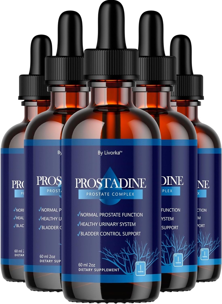 (5 Pack) Prostadine Drops - Official Drop Formula Prostadine for Men, Prostadine Reviews, Prostadine Supplement, Prostadine Natural Liquid Support, Prostadine Drop Formula, 5 Botellas para 5 meses