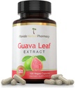 Florida Herbal Farmacia, Guava Leaf Extracto Suplemento Capsules 10:1 (120 cápsulas) 500 mg por cápsula, 1000 mg Servir