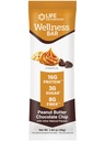 Life Extension Wellness Bar (Peanut Butter Chocolate Chip) – 16 g de Protein, 8 g de Fiber, 3 g de Sugar – Cacao Chocolate Chips, Whey Protein Isolate Blend – Snack Bares, Gluten-Free – Individualmente