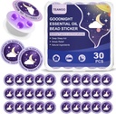 Patches para el sueño para adultos y niños, Goodnight Sleep Oil Bead Patches de Ayuda para el sueño (30 PCS, Servir hasta 120 noches), Fórmula de Sueño Dulce Actualizada con ingredientes vegetales 100% naturales