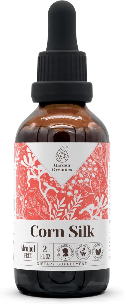 Corn Silk Sin alcohol Tintura herbal natural, Immune System Support Drops, Líquido Extracto Hecho de Corn Silk (Zea mays) 2 fl oz