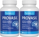 Provasil Brain Supplement for Memory, Focus, Mood & Concentration ¦ Ginko Leaf Flavonoids, Bacopa Monnieri &amp; Biotin ← Mejorar el rendimiento mental, la atención y la salud cognitiva (Pack of 2)