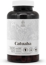 Catuaba 120 cápsulas TENIDO Suplementos dietéticos herbarios de alta potencia TENIDO con cápsulas vegetales y catuaba (Trichilia catigua, Erythroxylum vacciniifolium) Barco seco (120 Conde)