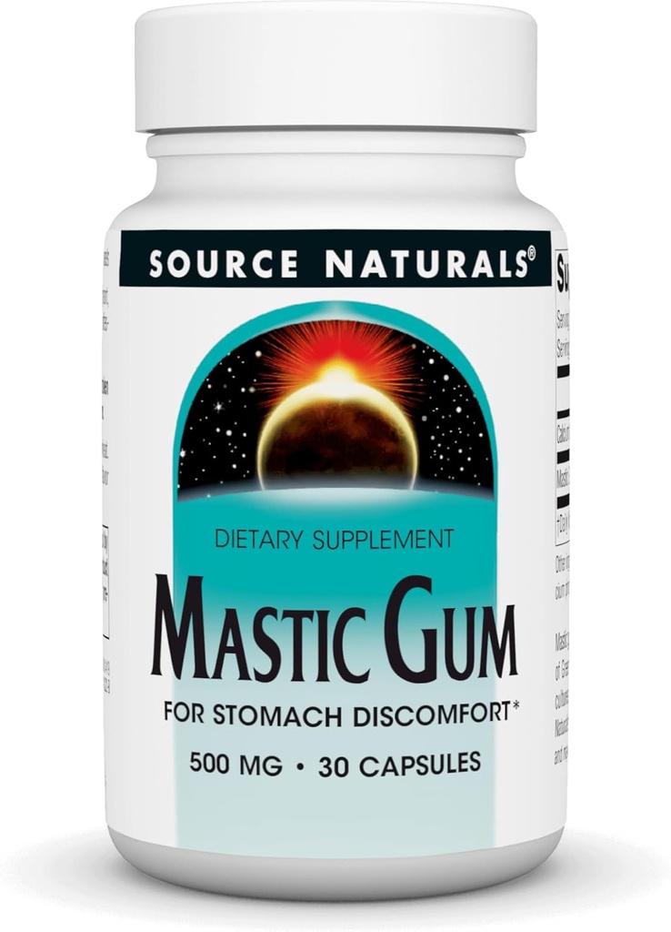 Fuente Naturales Mastic Gum Extract for Stomach Discomfort* 500 Mg Capsule, 30 Conde