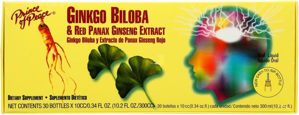 Prince of Peace Ginkgo Biloba contaminaRed Pan Gns 30X10 Cc