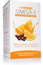 Coromega Omega 3 Fish Oil Suplemento, 650 mg de Omega-3 con 3X Mejor Absorción que Softgels, Chocolate Orange Flavor, 90 Single Serve Squeeze Packets