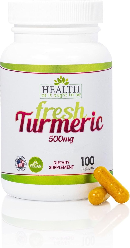 Salud Como Ought To be Fresh Turmeric 500 mg Suplemento tención Standardized Extract for Optimal Effect tención 100 cápsulas
