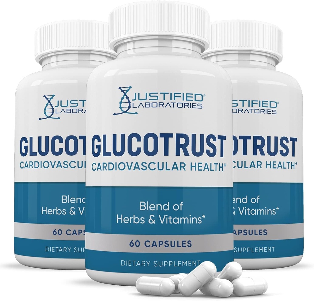 Laboratorios justificados (3 Pack Glucotrust Advanced Formula Supplement Pills 180 Capsules