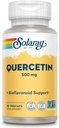 SOLARAY Quercetina 500 mg, soporta el sinus, respiratorio, función inmune " Niveles de ácido úrico normales y saludables, 90 VegCaps