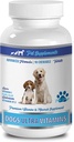 Suplemento del ojo del perro - Ultra vitaminas del perro - Minerales esenciales - Premium y Natural - Suplementos del calcio del perro - 1 botella (90 chews)