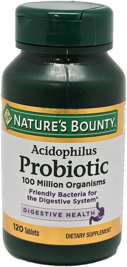 Bonoty Probiótico Acidophilus Tablets, 120 tabletas